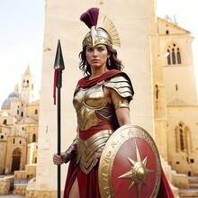 Medieval Warrior Plastic Spear Prop, Suitable For Halloween, Carnival, Stage Performance, Cosplay (With Red Ribbon)