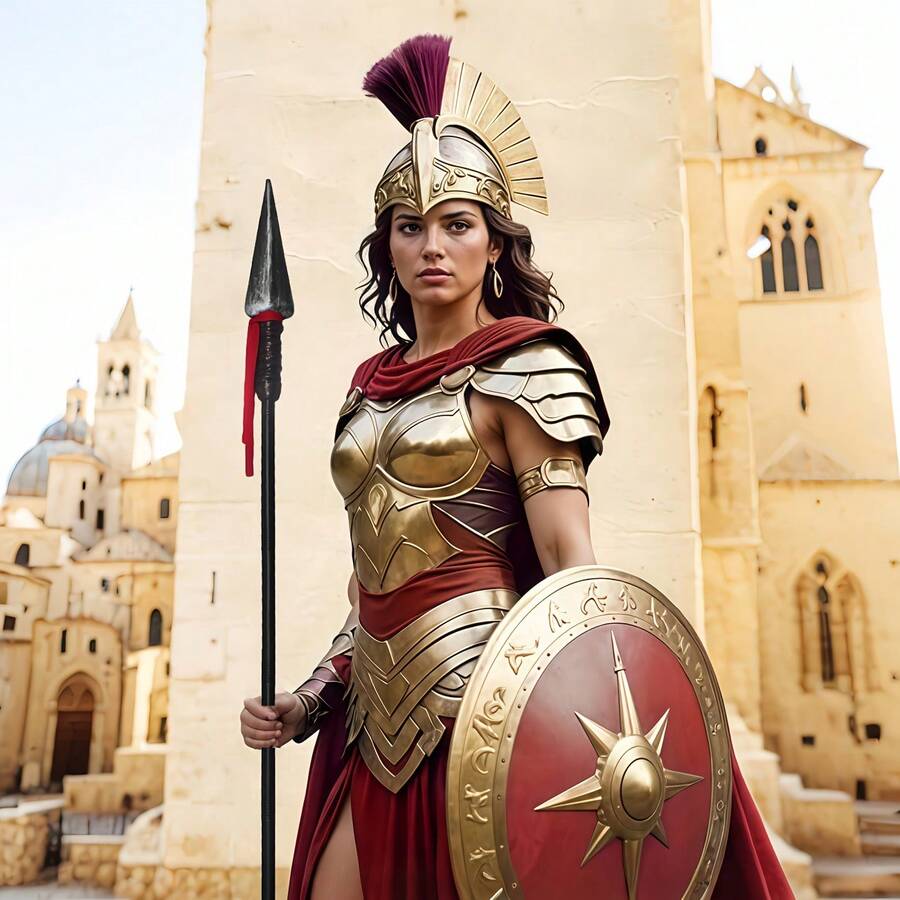 Medieval Warrior Plastic Spear Prop, Suitable For Halloween, Carnival, Stage Performance, Cosplay (With Red Ribbon)