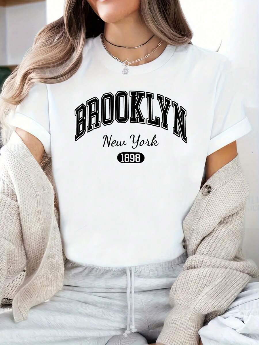 BROOKLYN NEW YORK 1898 Home, Leisure, Fashion, Versatile, Commuting, S, Universal Versatile Comfortable S Type Long Sleeve Plush Kangaroo Pocket Drawstring Hoodie - 黑色 - 查看 1