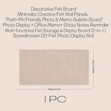 1pc Vertical Grid Felt Decorative Bulletin Board, No-Drill Office Memo Board, Self-Adhesive Pin-Compatible Photo Display Board, Detachable Fabric Notice Board Task Bar For Home Office Classroom, Modern Fabric Frame Wall-Mounted Felt Board Photo Wall Background Board, Women's Memo Bulletin Board Photo DIY Handmade Board - Multicolor - View 7