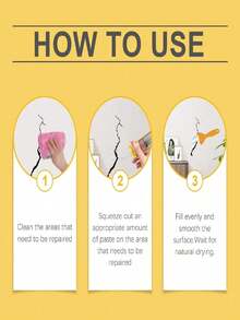 Random Style Wall Crack Repair Paste, Wall Damage Scratch Dent Crack Nail Hole Filler Putty - one-size - View 3