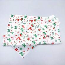 20/30pcs Christmas Gift Wrapping Paper, Party Decoration Art Paper, Suitable For Gift Packaging, Bouquet Packaging, Art Crafts, DIY, Packaging Bags, Friends' Gifts, Festive Holiday Packaging, Christmas Tree & Reindeer Design, 5 Colors To Choose From