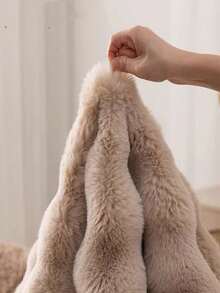 1pc Matcha Green Faux Rabbit Fur Bubble Plush Fabric Bedroom Carpet, Simple Solid Color Floor Mat, Decorative Soft & Fluffy Rug, Suitable For All Areas Of The Bedroom 60*120 60*180 80*180 ,Room Decor