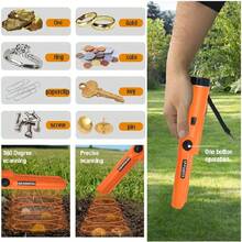 Handheld Metal Detector With Precise Locating Function - Suitable For Detecting Coins, Gold, Etc. - Durable - Orange - View 3