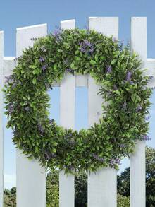 Conjunto de 2 Guirlandas Artificiais de Lavanda para o Natal, 40 cm (15,74 polegadas), Plantas Artificiais, Decorações Verdes, Decorações Perenes, Adequadas para Decorações de Escolas, Dormitórios, Escritórios, Festas, Eventos, Aniversários, Decoração de Casa, Hotéis, Restaurantes, Salas de Estar, Quartos, Casamentos, Banquetes, Cozinhas e Jardins, Decorações de Natal, Decoração de Casa e Presente de Ano Novo - Verde - Ver 6