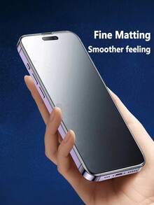 3pcs Ceramic Frosted Privacy Screen Protector Compatible With IPhone 16 Pro 15 14 13 12 11 8 7 6 Anti Spy Ceramic Frosted Tempered Film, Anti-Fingerprint 9H Hardness Ceramic Frosted Privacy Screen Film