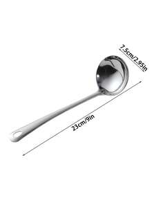 1/2/5 Stücke Edelstahl Suppenkelle, Topfkelle, dicke Löffel für gewerbliche Gastronomie, Zuhause Suppenlöffel