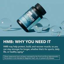 HMB Capsules 2000mg - HMB Supplements For Men And Women - Calcium B-Hydroxy B-Methylbutyrate Monohydrate - 120 Capsules - Supports Muscle Protein Synthesis - Vegan, Non-GMO, Gluten Free - 40 Servings - Flavor NameB - 查看 6