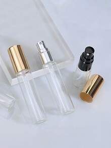 56件組便攜玻璃香水分裝瓶，10ml/5ml/2ml/3ml迷你旅行可重複填充瓶，鋁製噴霧瓶附細霧噴嘴，金色與銀色，含6件分裝工具，無味，旅行分裝瓶套組，迷你洗手液分裝瓶，香水分裝 - 彩色 - 查看 10