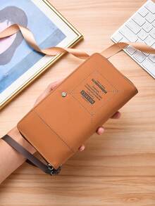 Ví dài mỏng mới dành cho nam, nhiều ngăn đựng thẻ, ví cầm tay da gập đôi tối giản dành cho giới trẻ. - Nhiều màu - Xem 8