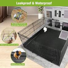 Rabbit Pet Playpen Bunny Run Extension Indoor Small Animal Pen Playpen Only - Black - View 3