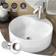 Universal Bathroom Sink Plug Stopper Wash Basin Core Bounce Pop Up Drain Filter - A - Xem 7