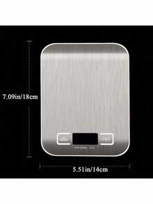 5kg/1g Digital Kitchen Scale, LED Display, Stainless Steel Panel, Electronic Scale, Household Jewelry Food Snack Weighing Baking Tool