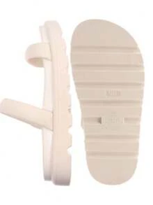 Women's Vizzano Half-Calf Flip-Flops - White - View 3