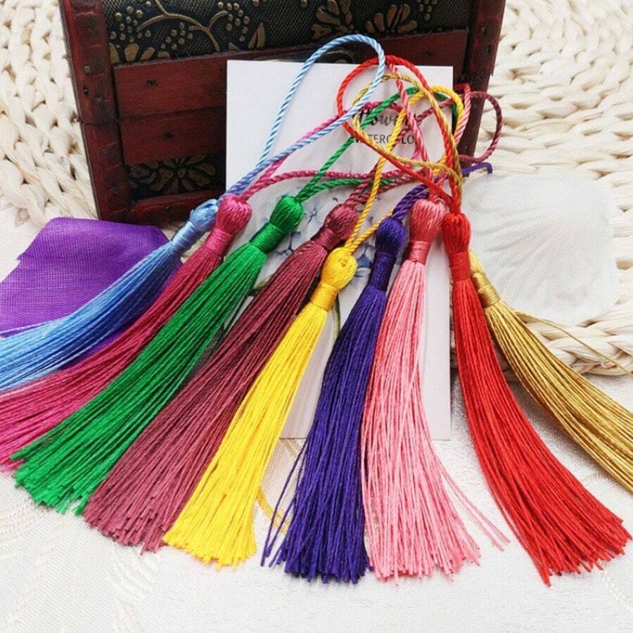 100/50/20 mặt dây chuyền tua rua nhỏ thủ công mềm mại, trang sức tự làm, mặt dây chuyền quyến rũ, mặt dây chuyền tua rua, thích hợp để làm trang sức, đồ thủ công tự làm, dấu trang, trang trí rèm cửa, trang trí ngày lễ, màu sắc ngẫu nhiên - Nhiều màu - Xem 1