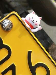 1pc Motorcycle Decoration Ornament License Plate Decoration Motorcycle Car Cute Animal Ornament Motorcycle Accessories - Multicolor - View 8