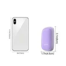 Mini réchauffe-mains électriques avec réglages, réchauffe-mains électrique portable et réutilisable pour hommes, femmes et enfants, pour une utilisation en intérieur et en extérieur. Cadeaux de Noël noirs, réchauffe-mains, cadeaux pour hommes, articles pour bas de Noël, réchauffe-mains rechargeables