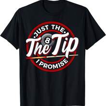 NEW LIMITED Just The Tip I Promise Funny Pool Cue Billia Pun T-Shirt S-5XL - Đen 2 - Xem 1