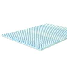 Zinus Spa Sensations 1.5 Inch Swirl Cooling Gel Memory Foam Air Flow Mattress Topper,  Full