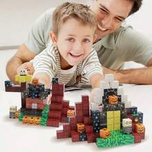 80/105/150/200pcs Magnetic Building Blocks Toy Set - STEM Sensory Cubes, Magnetic Tiles Surprise Box, Creative 3D Cubic Puzzle, Build Mineral World, Suitable For 3+ Boys And Girls, Birthday/Halloween/Christmas Gift (Random Color & Pattern) - Multicolor - View 11