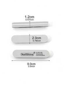 10 件装可水洗迷你海绵指甲锉，100/180 粒度 - 灰色 - 查看 8