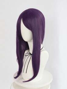Heat Resistant Chemical Fiber Wigs Daily Wear Women Wigs Sweet Cute Wigs Prom Party Wigs Natural Hair - 紫色 - 查看 4