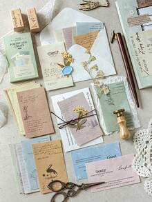 50 buc. Hârtii pentru scrapbooking cu tematică vintage englezească, hârtii pentru decorațiuni DIY, cadouri de sărbători, materiale pentru colaj lucrate manual, planificare personalizată a albumelor, rechizite creative pentru școală