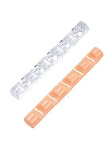 RANCAI 2pcs Nail Art Brush Holder, Pink Transparent 5-Slot Nail Art Brush Rack, Mini Portable Acrylic Stand, Nail Art Tool DIY Nail Sculpture Painting Pencil Brush Display Rack - Multicolor - View 13