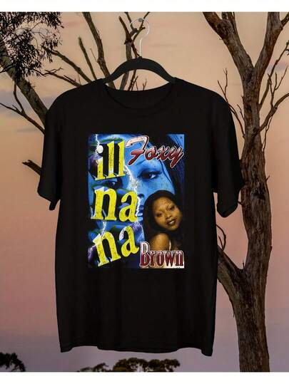 Camiseta de rap de Foxy Brown Blackstreet para hombres y mujeres unisex, talla grande