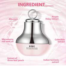 KOEC Pro-Xylane 胶原蛋白眼霜，有效淡化黑眼圈、皱纹和眼袋，快速吸收的咖啡因眼霜，配合轻柔震动，紧致、保湿并舒缓疲劳双眼，韩国护肤品 - 粉色 眼霜 - 查看 4