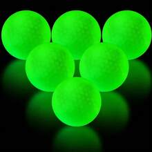 4 件夜光高尔夫球 - 自动发光高尔夫球，适合夜间训练，是送给高尔夫球手的完美礼物，高尔夫配件，户外运动装备，高尔夫用品，橡胶材质，无需电源，适合比赛、高尔夫训练、户外团队运动、高尔夫礼品、男士礼品、个性化礼品、生日礼品