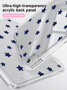 Ốp bảo vệ hai mặt bằng silicon họa tiết ngôi sao xanh dương, mặt kính acrylic trong suốt, tương thích với iPad thế hệ thứ 10 10.2/Mini 6/Mini 7/9.7 inch, Galaxy Tab A9 Plus 3+Y và máy tính bảng gập. Góc được gia cố, tự động bật/tắt màn hình, khe cắm bút cảm ứng tích hợp, chân đế đa góc. Quà tặng hàng ngày, quà sinh nhật mùa xuân. - Nhiều màu - Xem 7