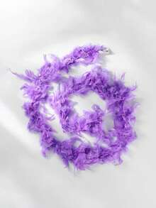 Colorful Turkey Feather Boas DIY Handmade For Weddings, Dances, Movies, Parties, Tea Parties And 1980s Costume Decorations, Girls And Ladies (Handmade, Feathers Will Fall Off A Little)