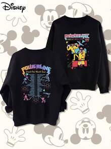 Mickey Mouse, Mickey  Hoodie - Playful Cat With Scythe & Bats Spooky Design | Comfortable, Casual, Warm Autumn And Winter Boys' Hoodie - 黑色 - 查看 1