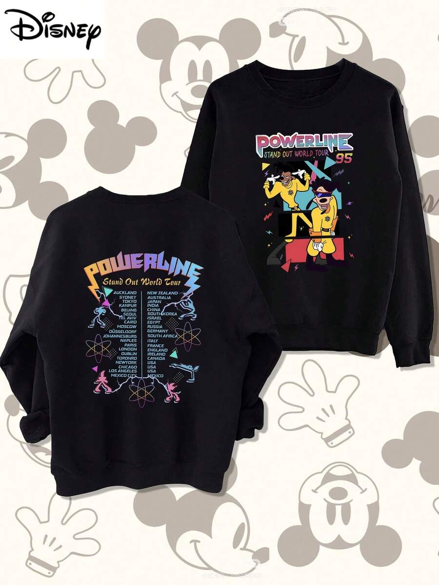 Mickey Mouse, Mickey Hoodie - Playful Cat With Scythe & Bats Spooky Design | Comfortable, Casual, Warm Autumn And Winter Boys' Hoodie - 黑色 - 查看 1