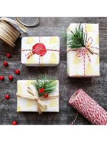 1/5 pièces - Papier cadeau élégant avec sapin de Noël et étoile dorés - Emballage cadeau de luxe pour les fêtes, convient pour Noël, Nouvel An, fêtes - Décoration dorée haut de gamme - Idéal pour l'emballage de cadeaux et l'artisanat, l'emballage des fêtes, texture floquée, matériau de haute qualité, essentiel pour les organisateurs de fêtes, décorations de Noël, pyjamas de Noël, cadeaux de Noël, décoration de Noël