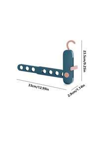 1 件灰色、粉色、绿色、蓝色旅行折叠衣架,便携式旅行、商务旅行、酒店旅行、晾衣工具、可扩展多功能晾衣架 - 彩色 - 查看 14