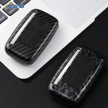 For Range Rover For Carbon Fiber Style ABS Car Key Case Cover, For Land Rover For Discovery For Evoque For Sport For Velar For Jaguar XE E-Pace Accessories - Land Rover a - View 1