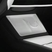 For Tesla Specific White Wireless Charger Silicone Pad - Anti-Slip & Anti-Scratch, Precise Fit For Wireless Charging Area Of Model 3/Y/S/X, No Displacement