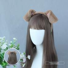 Cute Girls Women Plush Comic-Con Cosplay Props Rabbit Ears Headwear