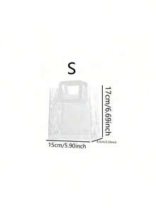 Bộ 10 túi quà PVC trong suốt có thể tái sử dụng (có quai xách) - Thích hợp làm quà tặng cô dâu, mua sắm, đám cưới, sinh nhật, lễ cưới, kỷ niệm đính hôn, tiệc tùng, tiệc trà, đồ thủ công, trang trí nhà cửa và phòng ngủ, phụ kiện chụp ảnh cưới sinh nhật, túi quà tặng sinh nhật. Bao gồm túi quà và túi tote trong suốt. - Nhiều màu - Xem 16