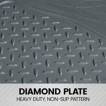 Heavy Duty Rubber Cargo Liner - All - Weather Trunk, Trim - To - Fit Design, SUVs, Trucks - Non - Slip, Waterproof, Durable Cargo Floor Liner - 54x 43.5x 0.25 - Black - 灰色的 - 查看 5