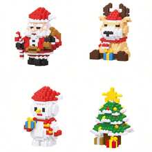 Zestaw klocków świątecznych 2025, odpowiedni dla dorosłych i nastolatków, prezenty na Wielkanoc, Halloween i Boże Narodzenie, gry imprezowe, wystrój biura i domu, rękodzieło DIY, kreatywne zabawki łączące