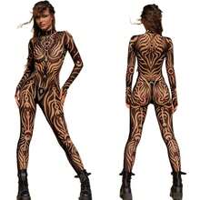LADYINGBAY Christmas Clothing, Christmas Gifts Mesh Festival Party Costume, Burning Man Clothing, Rave Bodysuit Woman, Sexy Mesh Costume Woman, Rave Outfit Woman, Festival Costume Women - 黑與白 - 查看 2