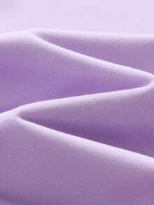 1pc Y2K Style Round Neck Sweatshirt, Casual Long Sleeve Sweatshirt, Suitable For Back To School, Graduation Season, Daily Casual Wear - Purple - View 6