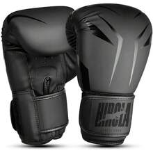 Guantes de Boxeo, Guantes de Artes Marciales Mixtas, Guantes de Boxeo Unisex, Guantes de Entrenamiento de Boxeo, Guantes de Sanda, Guantes de Sparring, Guantes de Muay Thai - Negro - Ver 3