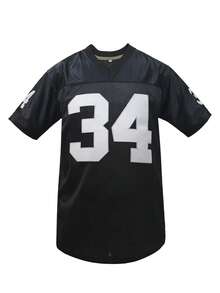KTYSDE Men's #34 Black Olive Football Jersey, Vintage Las Vegas Embroidered Design - Loose Fit V-Neck Short Sleeve American Football Sports Wear, Suitable For Casual, Match Training And Streetwear, Christmas Gift, - Black - View 3