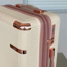 10kg Carry-On Luggage With 360° Wheels Travel Hand Luggage - 米色 - 查看 6