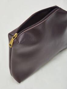 New Slouchy Style Cylinder Bag Vintage Shoulder Crossbody Bag With Large Capacity Tote Bag, Minimalist Style Women Bag, Business Casual Woman Bag Perfect For Office Business And Work, Retro Inspired Vintage Bag For Women Winter Gifts - Coffee Brown - View 6