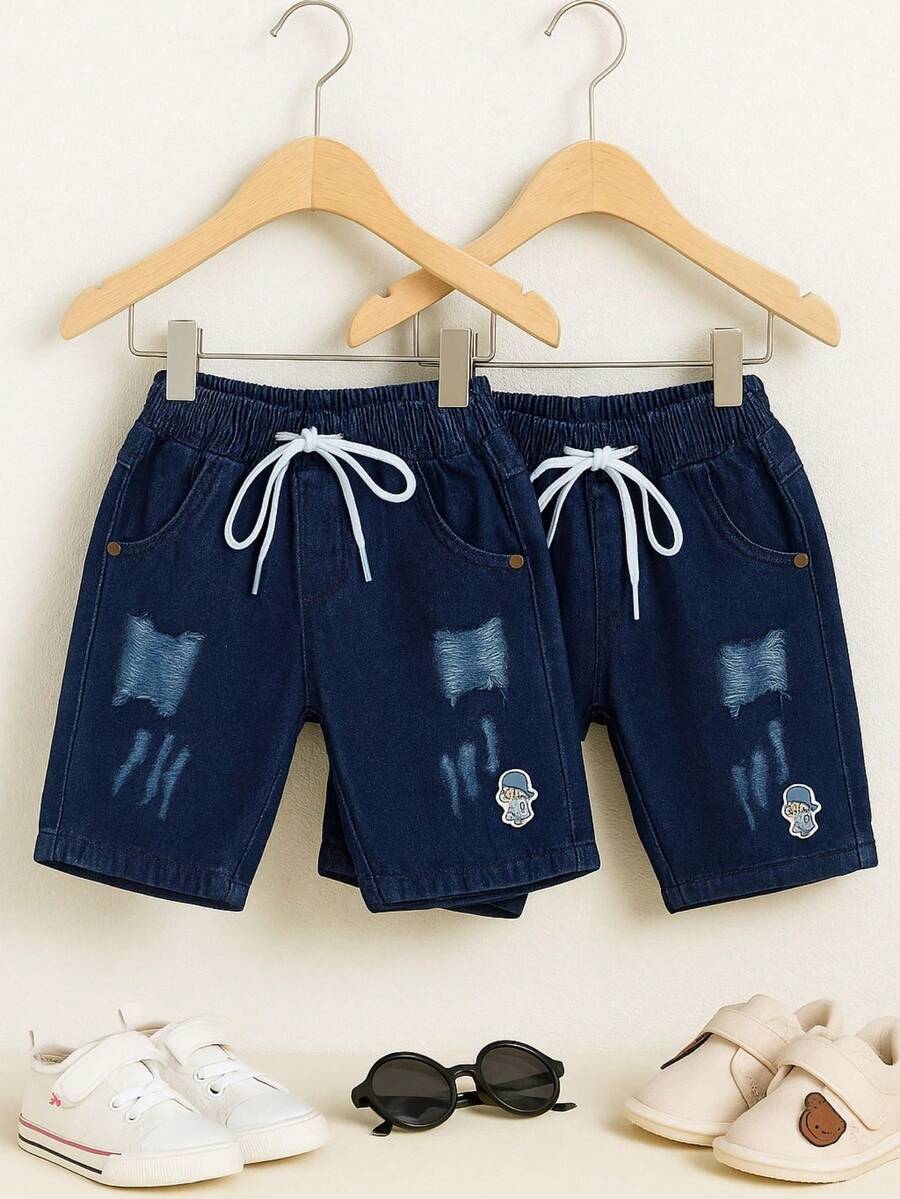Young Boys Denim Shorts - Nhiều màu - Xem 1